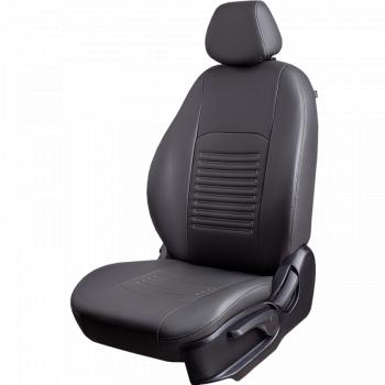 6 799 р. Чехлы для сидений (РЗС60/4, Экокожа Илана+Орегон) ТУРИН Lord Auto Ford Focus 3 универсал дорестайлинг (2010-2015) (серый)  с доставкой в г. Воронеж. Увеличить фотографию 2