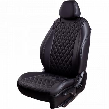 18 399 р. Комплект чехлов для сидений (РЗС 60/40, 2Г, экокожа) Lord Autofashion БАЙРОН  Ford Fusion  1 (2002-2012) хэтчбэк дорестайлинг,  рестайлинг, хэтчбэк (Черный, вставка черная, строчка черная)  с доставкой в г. Воронеж. Увеличить фотографию 2