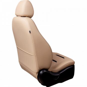 10 299 р. Комплект чехлов для сидений (РЗС 40/60 3Г Орегон) ТУРИН-2 Lord Autofashion  Hyundai Solaris  HCR (2017-2022) седан дорестайлинг, седан рестайлинг (бежевый, вставка бежевая+черная, строчка бежевая)  с доставкой в г. Воронеж. Увеличить фотографию 8