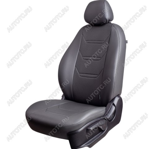 21 699 р. Комплект чехлов для сидений (РЗСиС 40/60 3Г Орегон) ТУРИН-2 Lord Autofashion  KIA Ceed  1 ED (2006-2012) дорестайлинг универсал, дорестайлинг, хэтчбэк 5 дв., рестайлинг универсал, рестайлинг, хэтчбэк 5 дв. (серый, вставка серая, строчка серая)  с доставкой в г. Воронеж