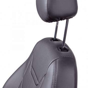 21 699 р. Комплект чехлов для сидений (РЗСиС 40/60 3Г Орегон) ТУРИН-2 Lord Autofashion  KIA Ceed  1 ED (2006-2012) дорестайлинг универсал, дорестайлинг, хэтчбэк 5 дв., рестайлинг универсал, рестайлинг, хэтчбэк 5 дв. (серый, вставка серая, строчка серая)  с доставкой в г. Воронеж. Увеличить фотографию 6