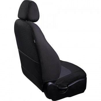 3 699 р. Комплект чехлов для сидений (РЗС 60/40 2Г жаккард) СТАНДАРТ Lord Autofashion  KIA Rio  3 QB (2011-2017) дорестайлинг седан, рестайлинг седан (черный, вставка РОМБ 3D белая, строчка черная)  с доставкой в г. Воронеж. Увеличить фотографию 3