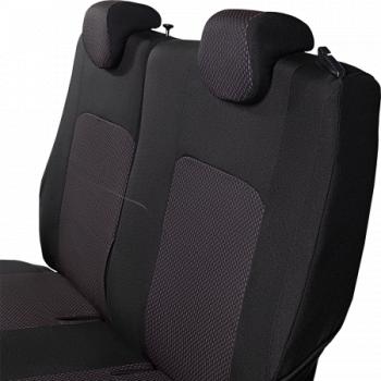 3 699 р. Комплект чехлов для сидений (РЗС 60/40 2Г жаккард) СТАНДАРТ Lord Autofashion  KIA Rio  3 QB (2011-2017) дорестайлинг седан, рестайлинг седан (черный, вставка Сеул красный, строчка черная)  с доставкой в г. Воронеж. Увеличить фотографию 7