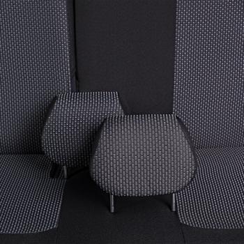 3 699 р. Комплект чехлов для сидений (РЗС 60/40 2Г жаккард) СТАНДАРТ Lord Autofashion  KIA Rio  3 QB (2011-2017) дорестайлинг седан, рестайлинг седан (черный, вставка Сеул серая, строчка черная)  с доставкой в г. Воронеж. Увеличить фотографию 11