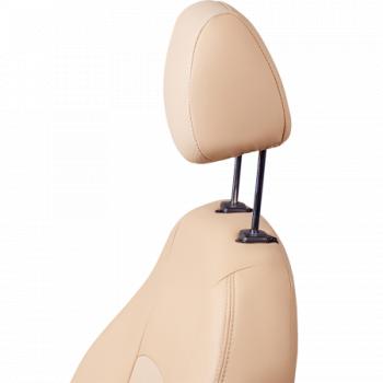 8 999 р. Комплект чехлов для сидений (РЗС 60/40 3Г Илана+Орегон) ТУРИН СТ Lord Autofashion  KIA Seltos (2019-2025) (бежевый, вставка бежевая, строчка бежевая)  с доставкой в г. Воронеж. Увеличить фотографию 6