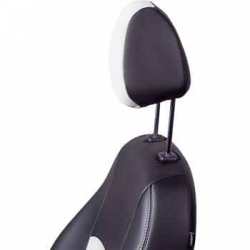 9 899 р. Комплект чехлов для сидений (РЗС 60/40 3Г Илана+Орегон) ТУРИН СТ Lord Autofashion  KIA Soul  PS (2014-2019) дорестайлинг, рестайлинг (черный, вставка белая, строчка белая)  с доставкой в г. Воронеж. Увеличить фотографию 6