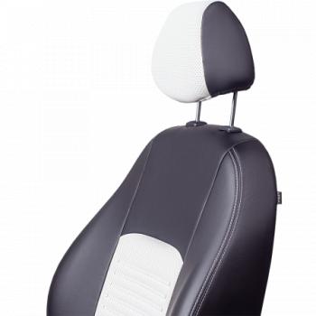 9 899 р. Комплект чехлов для сидений (РЗС 60/40 3Г Илана+Орегон) ТУРИН СТ Lord Autofashion  KIA Soul  PS (2014-2019) дорестайлинг, рестайлинг (черный, вставка белая, строчка белая)  с доставкой в г. Воронеж. Увеличить фотографию 7