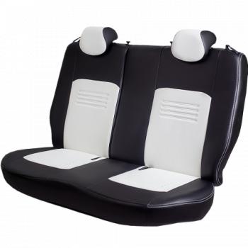 9 899 р. Комплект чехлов для сидений (РЗС 60/40 3Г Илана+Орегон) ТУРИН СТ Lord Autofashion  KIA Soul  PS (2014-2019) дорестайлинг, рестайлинг (черный, вставка белая, строчка белая)  с доставкой в г. Воронеж. Увеличить фотографию 8