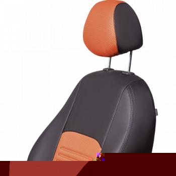 6 799 р. Комплект чехлов для сидений ( РЗС 60/40 3Г Илана+Орегон) ТУРИН СТ Lord Autofashion  Nissan Juke  1 YF15 (2010-2020) дорестайлинг, рестайлинг (черный, вставка коричневая+бежевая, строчка черная )  с доставкой в г. Воронеж. Увеличить фотографию 4