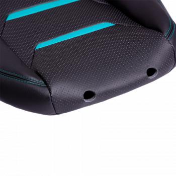 23 999 р. Комплект чехлов для сидений (РЗС 40/60+подлок 3Г Орегон) ТУРИН-2 Lord Autofashion  Renault Arkana (2019-2025) (черный, вставка черная+бирюза, строчка бирюза)  с доставкой в г. Воронеж. Увеличить фотографию 7