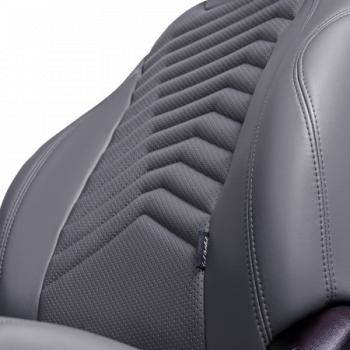 27 849 р. Комплект чехлов для сидений (РЗС Орегон) БАЙРОН ст ПРЕЗИДЕНТ Lord Autofashion  Nissan Terrano  D10 (2013-2016), Renault Duster  HS (2010-2015) (серый, вставка серая+темно-серая, строчка темно-серая)  с доставкой в г. Воронеж. Увеличить фотографию 6