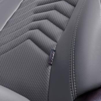 27 849 р. Комплект чехлов для сидений (РЗС Орегон) БАЙРОН ст ПРЕЗИДЕНТ Lord Autofashion  Nissan Terrano  D10 (2013-2016), Renault Duster  HS (2010-2015) (серый, вставка серая+темно-серая, строчка темно-серая)  с доставкой в г. Воронеж. Увеличить фотографию 7