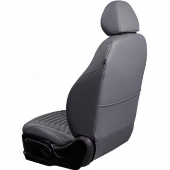 27 849 р. Комплект чехлов для сидений (РЗС Орегон) БАЙРОН ст ПРЕЗИДЕНТ Lord Autofashion  Nissan Terrano  D10 (2013-2016), Renault Duster  HS (2010-2015) (серый, вставка серая+темно-серая, строчка темно-серая)  с доставкой в г. Воронеж. Увеличить фотографию 2