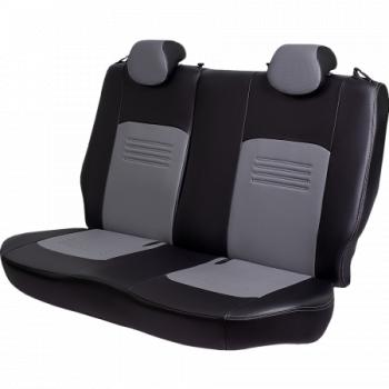 8 999 р. Комплект чехлов для сидений (ЦЗС 3Г Илана и Орегон) ТУРИН СТ Lord Autofashion  Renault Symbol  седан (2008-2012) LU (черный, вставка серая, строчка серая)  с доставкой в г. Воронеж. Увеличить фотографию 3