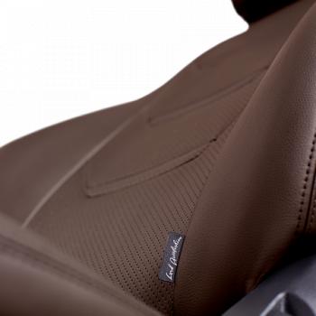 10 299 р. Комплект чехлов для сидений (РЗСиС 40/60 2П+1Г Орегон) ТУРИН-2 Lord Autofashion  Volkswagen Polo  5 (2009-2020) седан дорестайлинг, седан рестайлинг (темно-коричневый, вставка темно-коричневая, строчка темно-коричневая)  с доставкой в г. Воронеж. Увеличить фотографию 3