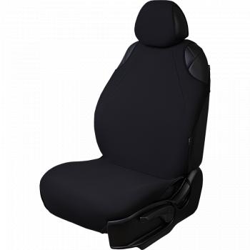 1 699 р. Универсальные чехлы сидений (майка 2 места Трикотаж) Lord Autofashion   (черный)  с доставкой в г. Воронеж. Увеличить фотографию 2