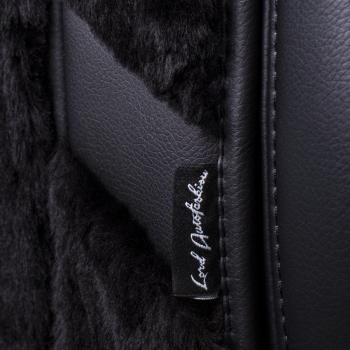 1 000 000 р. Накидка на сиденье (1 место Р. 77 натур. мех) Меховая Lord Autofashion   (шоколад 12 мм, строчка черная)  с доставкой в г. Воронеж. Увеличить фотографию 9