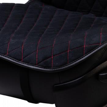 2 599 р.  Накидка (2 места Софа) АЛЯСКА ст РОМБ Lord Autofashion   (черный, строчка красная)  с доставкой в г. Воронеж. Увеличить фотографию 3