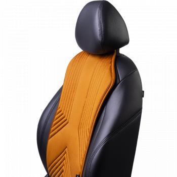 2 579 р. Накидка на сиденье (1 место Афины) ЛЮКС ст ВАН ВЭЙ Lord Autofashion   (бронза, строчка светло-коричневая)  с доставкой в г. Воронеж. Увеличить фотографию 4