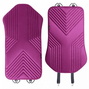 2 579 р. Накидка на сиденье (1 место Афины) ЛЮКС ст ВАН ВЭЙ Lord Autofashion   (фуксия, строчка темно-лиловая)  с доставкой в г. Воронеж. Увеличить фотографию 3
