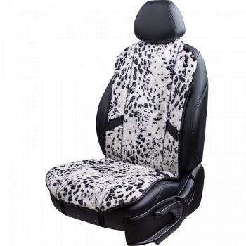 1 000 000 р. Накидка на сиденье (1 место Р 1 Мутон/ Орегон) МУТОН Lord Autofashion   (Лео редкий на белом, вставка чёрная, строчка чёрная)  с доставкой в г. Воронеж. Увеличить фотографию 2