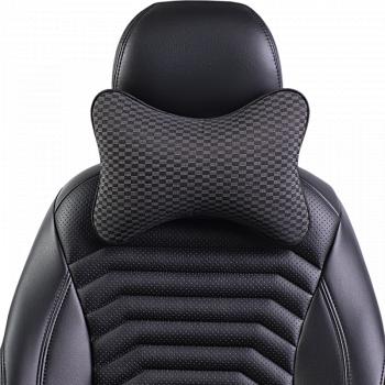 287 р. Подушка-косточка (жаккард) Lord Autofashion   (черный, строчка Прямоугольник черная)  с доставкой в г. Воронеж. Увеличить фотографию 7