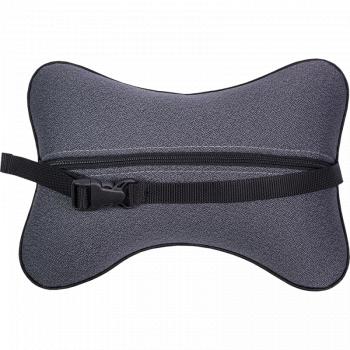 287 р. Подушка-косточка (жаккард) Lord Autofashion   (черный, строчка Сеул серая)  с доставкой в г. Воронеж. Увеличить фотографию 7