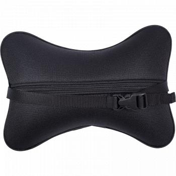 287 р. Подушка-косточка (жаккард) Lord Autofashion   (черный, строчка Соты серая)  с доставкой в г. Воронеж. Увеличить фотографию 7