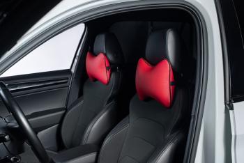 329 р. Подушка-косточка (Илана+Орегон) Lord Autofashion   (красный, строчка красная)  с доставкой в г. Воронеж. Увеличить фотографию 6