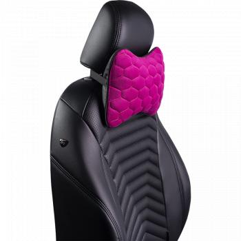 629 р. Подушка-косточка (Илана+Афины) КОСТОЧКА ст СОТА Lord Autofashion   (черный, фуксия, строчка бежевая)  с доставкой в г. Воронеж. Увеличить фотографию 7