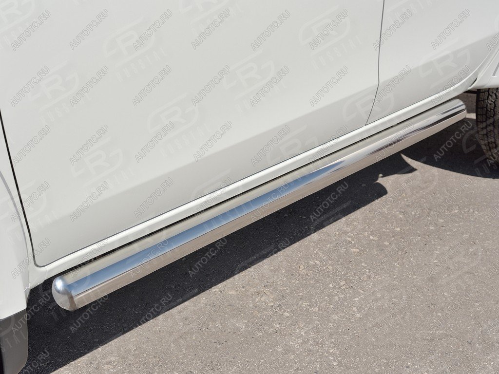 23 799 р. Защита порогов d76 мм SLITKOFF  Mitsubishi Outlander  CW0W (2005-2010) дорестайлинг (с круглыми торцами)  с доставкой в г. Воронеж