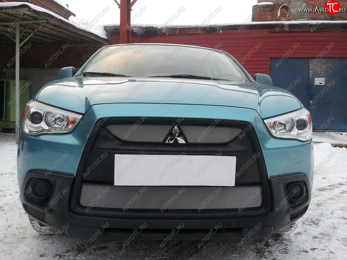 2 899 р. Защитная сетка в бампер (низ, ячейка 3х7 мм) Alfeco Стандарт Mitsubishi ASX дорестайлинг (2010-2012) (Хром) с доставкой в г. Воронеж Увеличить фотографию 1 2 899 р. Защитная сетка в бампер (низ, ячейка 3х7 мм) Alfeco Стандарт Mitsubishi ASX дорестайлинг (2010-2012) (Хром) с доставкой в г. Воронеж