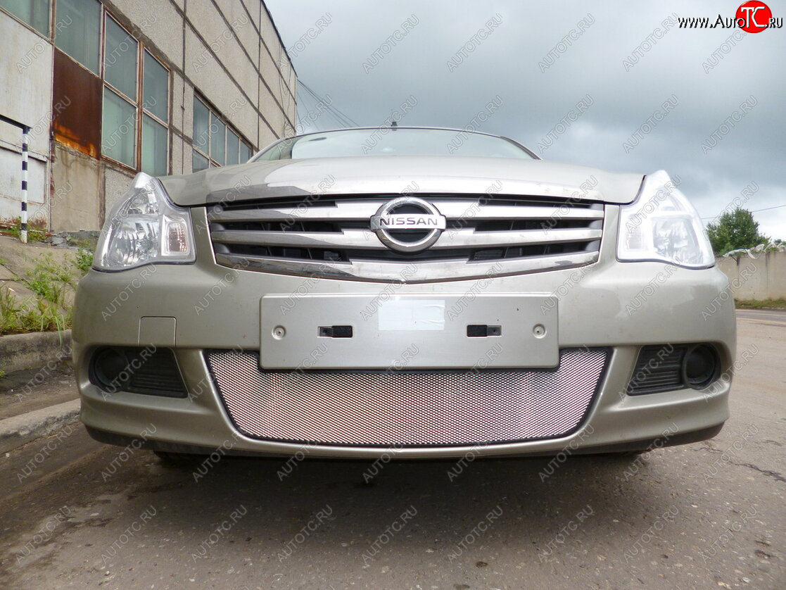 3 179 р. Защитная сетка в бампер (низ, ячейка 3х7 мм) Стрелка11 Стандарт Nissan Almera G15 седан (2012-2019) (Хром) с доставкой в г. Воронеж Увеличить фотографию 1 3 179 р. Защитная сетка в бампер (низ, ячейка 3х7 мм) Стрелка11 Стандарт Nissan Almera G15 седан (2012-2019) (Хром) с доставкой в г. Воронеж