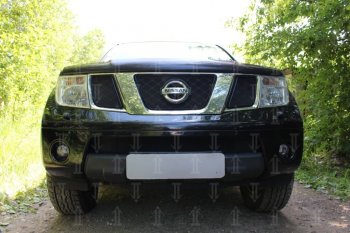 Защитная сетка в бампер (низ, ячейка 3х7 мм) Стрелка11 Стандарт Nissan Navara 2 D40 дорестайлинг (2004-2010) ()