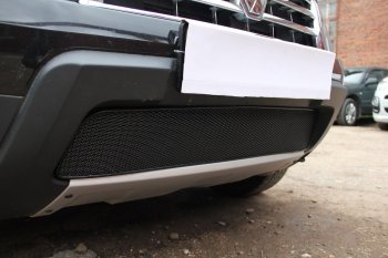 4 299 р. Защитная сетка в бампер (низ, ячейка 4х10 мм) Стрелка11 Премиум Renault Duster HS дорестайлинг (2010-2015) (Чёрная)  с доставкой в г. Воронеж. Увеличить фотографию 4