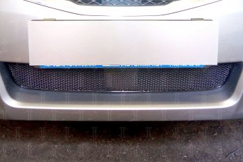 4 099 р. Защитная сетка в бампер (низ, ячейка 4х10 мм) Стрелка11 Премиум  Subaru Legacy  BM/B14 (2009-2013) дорестайлинг седан (Чёрная)  с доставкой в г. Воронеж. Увеличить фотографию 3