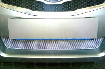4 299 р. Защитная сетка в бампер (низ, ячейка 4х10 мм) Стрелка11 Премиум Subaru Legacy BM/B14 дорестайлинг седан (2009-2013) (Хром)  с доставкой в г. Воронеж. Увеличить фотографию 2