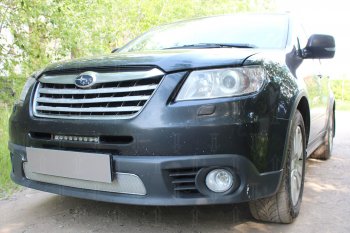 4 099 р. Защитная сетка в бампер (низ, ячейка 4х10 мм) Стрелка11 Премиум Subaru Tribeca (2008-2014) (Хром)  с доставкой в г. Воронеж. Увеличить фотографию 2
