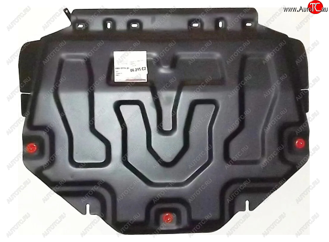 8 249 р. Защита картера двигателя и КПП (V-2,5, малая) ALFECO  Mazda CX-9  TC (2015-2025) дорестайлинг, рестайлинг (Алюминий 3 мм)  с доставкой в г. Воронеж