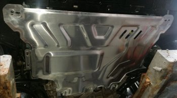15 849 р. Защита картера и КПП (1,2TSI/1.4TSI/1.8TSI) ALFECO  Audi A3 ( 8VS седан,  8VA хэтчбэк 5 дв.,  8V1) (2012-2020) дорестайлинг, хэтчбэк 3 дв. дорестайлинг, рестайлин, рестайлинг, хэтчбэк 3 дв. рестайлинг (Алюминий 4 мм)  с доставкой в г. Воронеж. Увеличить фотографию 2
