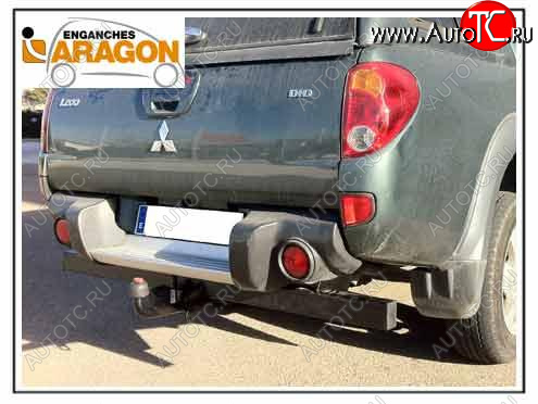 35 649 р. ТСУ для MITSUBISHI L200 с бамп. y barra antiempotramiento 2006-2010, Тип шара: Горизонтальный, условно-съемный (лебединая шея) (A)  Митсубиси Л200 Aragon e4201ba  с доставкой в г. Воронеж