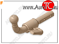 7 299 р. ТСУ для NISSAN Juke 4x2 2010-2019, Тип шара: Горизонтальный, легкосъемный (S)  Ниссан Жук Aragon e4426as  с доставкой в г. Воронеж
