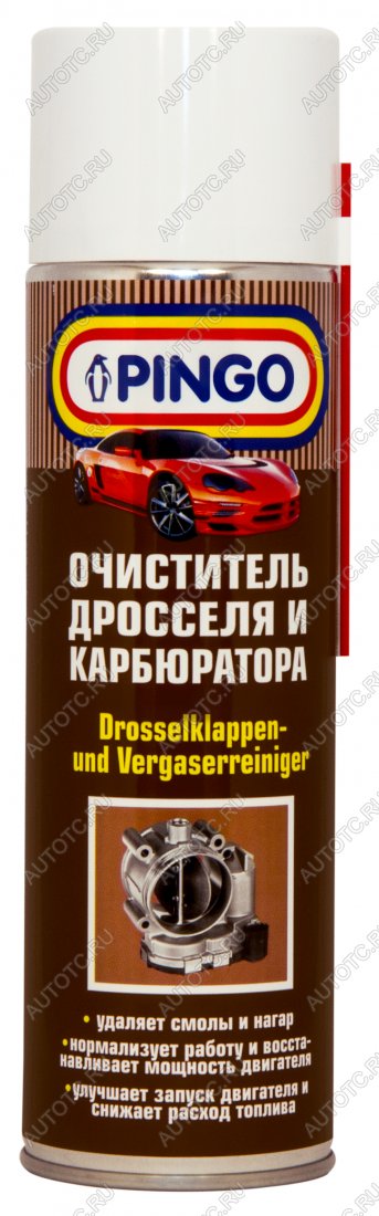 849 р. Очиститель дросселя и карбюратора Pingo  аэрозоль 500 мл Pingo 85020-2  с доставкой в г. Воронеж
