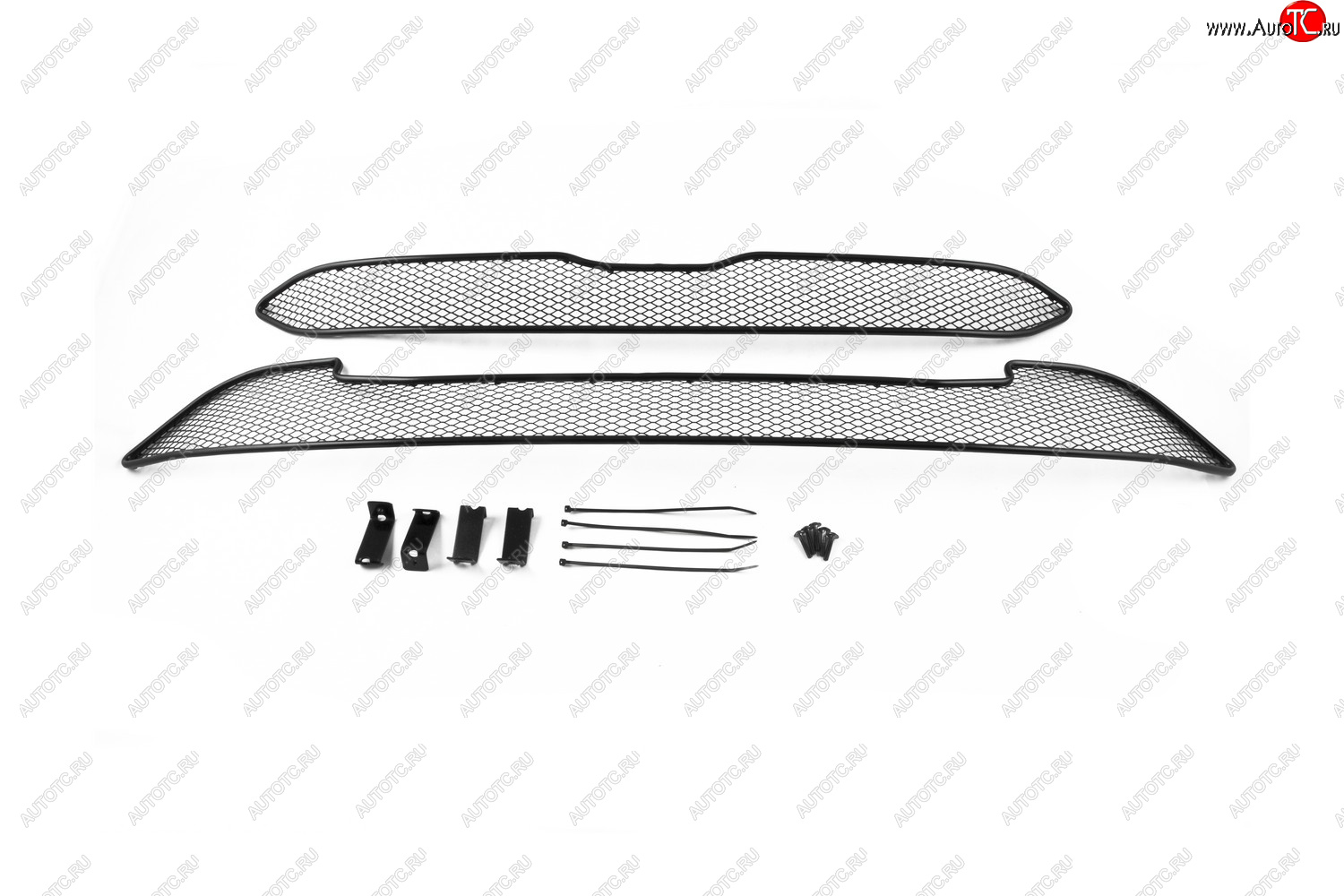 1 339 р. Сетка на бампер внешняя для HONDA CR-V 2.0 2014-2018, 2 шт., черн., 15 мм  Хонда ЦРВ Arbori 01-230515-151  с доставкой в г. Воронеж
