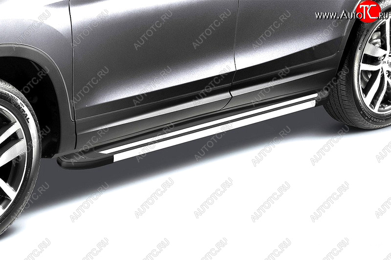 20 499 р. Комплект алюминиевых порогов Arbori Luxe Black длина 1600мм без крепежа Arbori allbdl1600  с доставкой в г. Воронеж