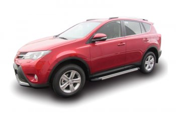 25 999 р. Комплект алюминиевых порогов Arbori Luxe Black 1700 для TOYOTA RAV4 2013-2015  Тойота Рав 4 Arbori afzdaaltr41303  с доставкой в г. Воронеж. Увеличить фотографию 1
