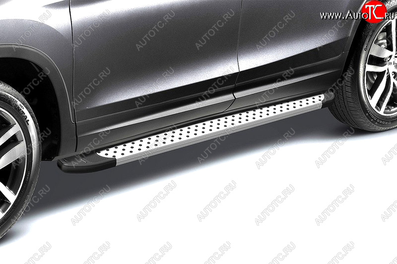 28 599 р. Комплект алюминиевых порогов Arbori Standart Silver 2000 для VOLKSWAGEN Amarok 2010-2015  Фольксваген Амарок Arbori afzdaalvwam1305  с доставкой в г. Воронеж