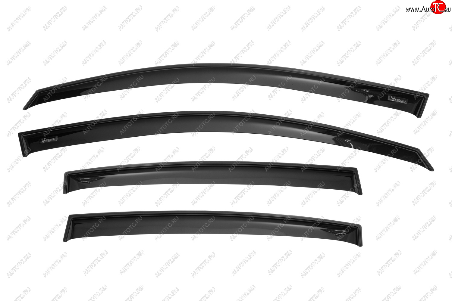 3 899 р. Дефлекторы окон Vinguru VW Tiguan 2016-2020, 2020- накладныескотчк-т 4 шт.акрил  Фольксваген Тигуан Vinguru afv87717  с доставкой в г. Воронеж