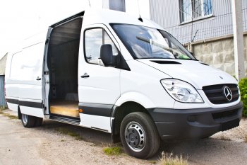 1 379 р. Накладка на порог боковой двери для Mercedes-Benz Sprinter 2006-2013 , шагрень  Мерседес Бенц Спринтер Русская Артель nmbs-036202  с доставкой в г. Воронеж. Увеличить фотографию 1