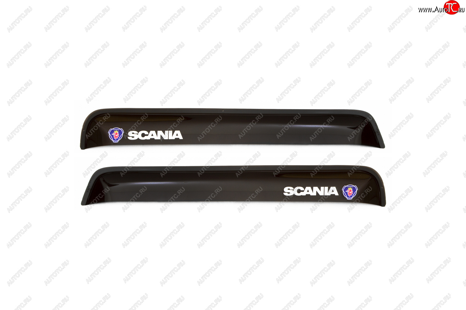 1 499 р. Дефлектор окон 2 шт. SCANIA 3 серия (82113143)  прямой 1988-1996, накладной, скотч 3М, дымчатый  Скания 3- серия REIN reinwv884  с доставкой в г. Воронеж